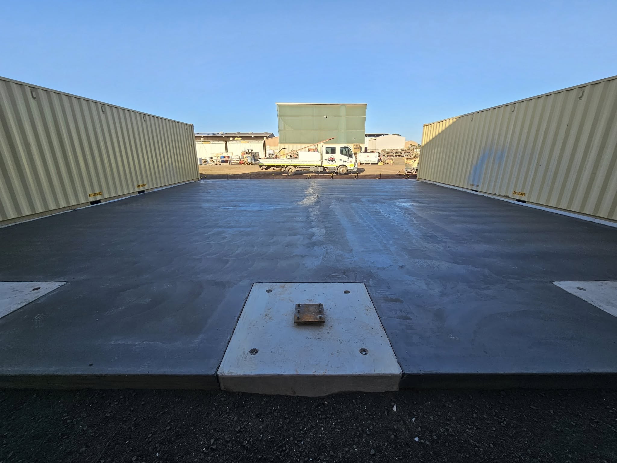 Completed concrete slab by Hayes Concrete Services